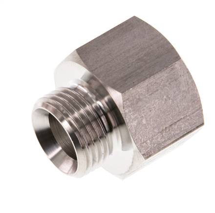 G 1/2'' x G 3/8'' F/M RVS Verloopring 40 Bar