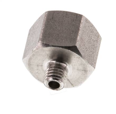 G 1/8'' x M5 F/M RVS Verloopring 40 Bar