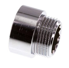 G 3/4'' F/M Verchroomd Messing Verlengstuk DIN 3523 - 15 mm