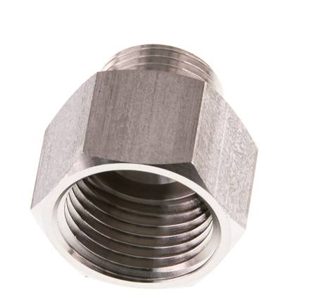 G 1/2'' x G 3/8'' F/M RVS Verloopring 40 Bar