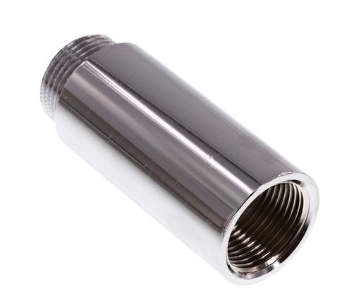 G 3/4'' F/M Verchroomd Messing Verlengstuk DIN 3523 - 65 mm