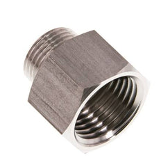G 1/2'' x G 3/8'' F/M RVS Verloopring 40 Bar