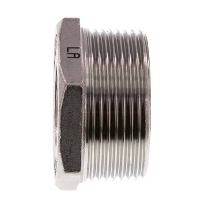 R 1 1/2'' x Rp 1/4'' M/F RVS Verloopring 16 Bar