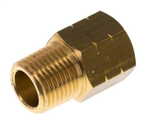 1/2'' NPT x G 1/2'' M/F Messing Verloopring 16 Bar - Hydrauliek