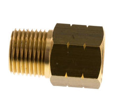 1/2'' NPT x G 1/2'' M/F Messing Verloopring 16 Bar - Hydrauliek