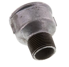 R 1'' x Rp 1 1/2'' M/F Verzinkt Gietijzeren Verloopring 25 Bar