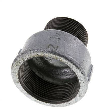 R 1 1/2'' x Rp 2'' M/F Verzinkt Gietijzeren Verloopring 25 Bar
