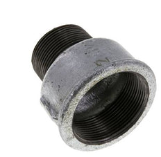 R 1 1/2'' x Rp 2'' M/F Verzinkt Gietijzeren Verloopring 25 Bar