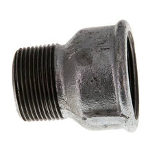 R 1 1/4'' x Rp 1 1/2'' M/F Verzinkt Gietijzeren Verloopring 25 Bar