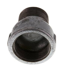 R 1 1/4'' x Rp 1 1/2'' M/F Verzinkt Gietijzeren Verloopring 25 Bar