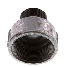 R 1 1/4'' x Rp 2'' M/F Verzinkt Gietijzeren Verloopring 25 Bar