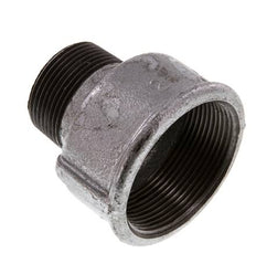R 1 1/4'' x Rp 2'' M/F Verzinkt Gietijzeren Verloopring 25 Bar
