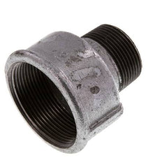 R 1 1/4'' x Rp 2'' M/F Verzinkt Gietijzeren Verloopring 25 Bar