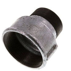 R 2'' x Rp 2 1/2'' M/F Verzinkt Gietijzeren Verloopring 25 Bar