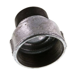 R 2'' x Rp 2 1/2'' M/F Verzinkt Gietijzeren Verloopring 25 Bar