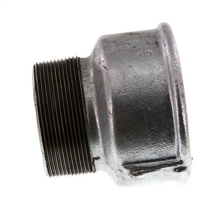 R 2 1/2'' x Rp 3'' M/F Verzinkt Gietijzeren Verloopring 25 Bar
