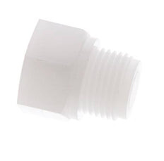 Verloopring G3/8'' Binnendraad X G1/2'' Buitendraad PVDF 10bar FDA 27mm Hex