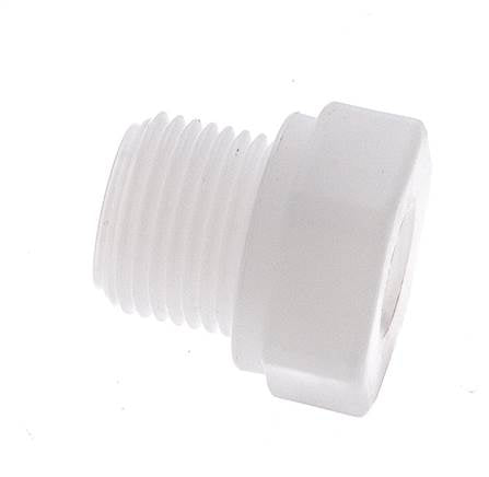 Verloopring G1/8'' Binnendraad X G3/8'' Buitendraad Polypropyleen (PP) 10bar FDA 22mm Hex