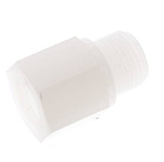 Verloopring G1/4'' Binnendraad X G3/8'' Buitendraad PVDF 10bar FDA 22mm Hex