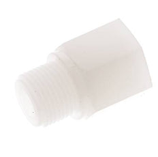 Verloopring G1/4'' Binnendraad X G3/8'' Buitendraad PVDF 10bar FDA 22mm Hex