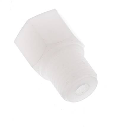 Verloopring G1/8'' Binnendraad X G1/4'' Buitendraad PVDF 10bar FDA 17mm Hex
