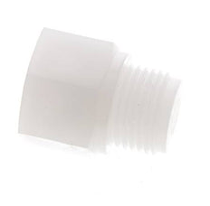 Verloopring G1/4'' Binnendraad X G1/2'' Buitendraad PVDF 10bar FDA 27mm Hex