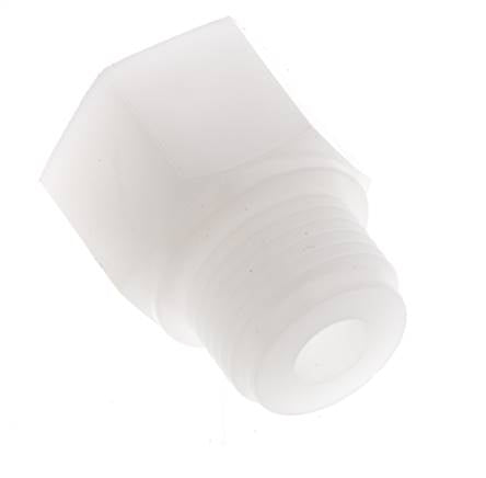 Verloopring G1/4'' Binnendraad X G1/2'' Buitendraad PVDF 10bar FDA 27mm Hex