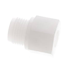 Verloopring G1/4'' Binnendraad X G1/2'' Buitendraad PVDF 10bar FDA 27mm Hex