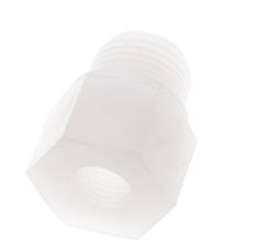 Verloopring G1/4'' Binnendraad X G1/2'' Buitendraad PVDF 10bar FDA 27mm Hex