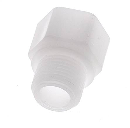 Verloopring G1/4'' Binnendraad X G3/8'' Buitendraad Polypropyleen (PP) 10bar FDA 22mm Hex