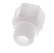 Verloopring G1/4'' Binnendraad X G3/8'' Buitendraad Polypropyleen (PP) 10bar FDA 22mm Hex