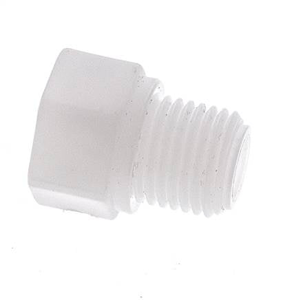 Verloopring G1/8'' Binnendraad X G1/4'' Buitendraad Polypropyleen (PP) 10bar FDA 17mm Hex