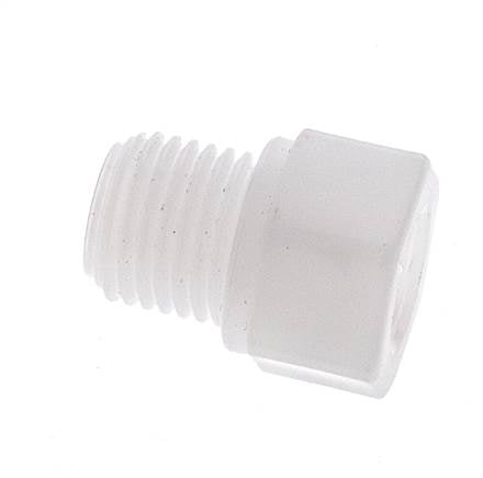 Verloopring G1/8'' Binnendraad X G1/4'' Buitendraad Polypropyleen (PP) 10bar FDA 17mm Hex