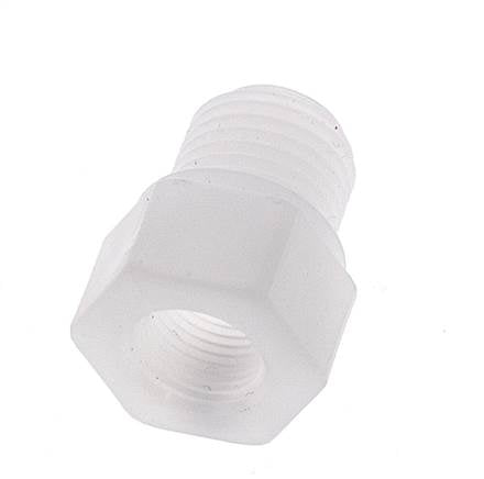 Verloopring G1/8'' Binnendraad X G1/4'' Buitendraad Polypropyleen (PP) 10bar FDA 17mm Hex