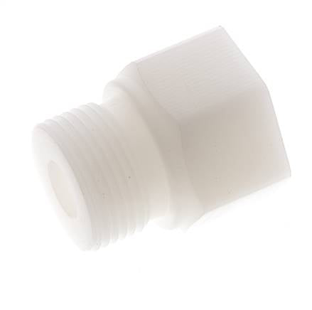 Verloopring G3/8'' Binnendraad X G3/4'' Buitendraad PVDF 10bar FDA 32mm Hex