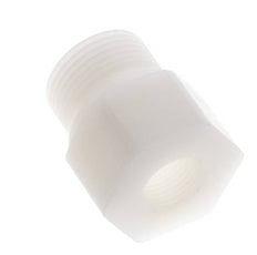 Verloopring G3/8'' Binnendraad X G3/4'' Buitendraad PVDF 10bar FDA 32mm Hex