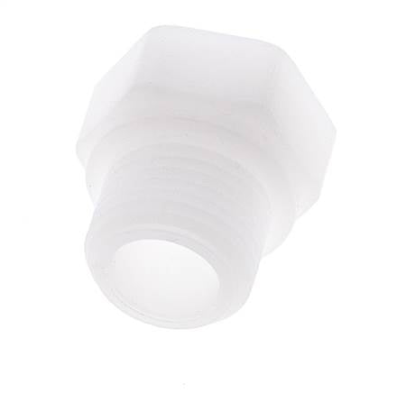 Verloopring G1/4'' Binnendraad X G1/2'' Buitendraad Polypropyleen (PP) 10bar FDA 27mm Hex