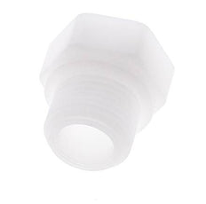 Verloopring G1/4'' Binnendraad X G1/2'' Buitendraad Polypropyleen (PP) 10bar FDA 27mm Hex