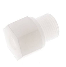 Verloopring G1/8'' Binnendraad X G3/8'' Buitendraad PVDF 10bar FDA 22mm Hex