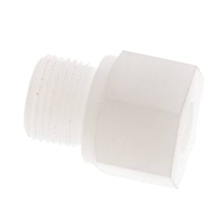 Verloopring G1/8'' Binnendraad X G3/8'' Buitendraad PVDF 10bar FDA 22mm Hex