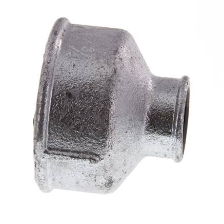 Rp 2'' x Rp 3/4'' Verzinkt Gietijzeren Ronde Sok 25 Bar