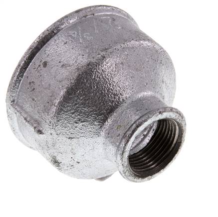 Rp 2'' x Rp 3/4'' Verzinkt Gietijzeren Ronde Sok 25 Bar