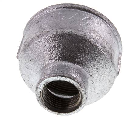 Rp 2'' x Rp 3/4'' Verzinkt Gietijzeren Ronde Sok 25 Bar