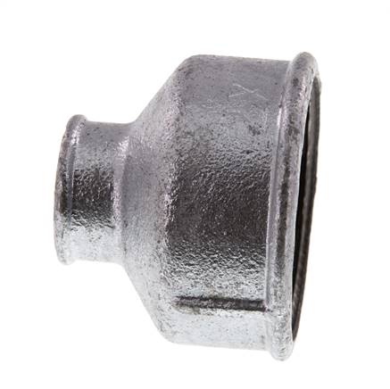 Rp 2'' x Rp 3/4'' Verzinkt Gietijzeren Ronde Sok 25 Bar