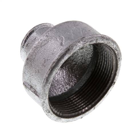 Rp 2'' x Rp 3/4'' Verzinkt Gietijzeren Ronde Sok 25 Bar