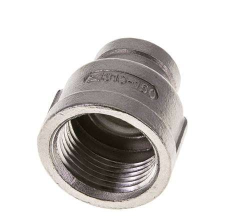 1'' NPT x 1/2'' NPT RVS Ronde Sok 16 Bar