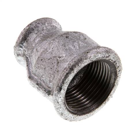 Rp 3/4'' x Rp 3/8'' Verzinkt Gietijzeren Ronde Sok 25 Bar [2 Stuks]