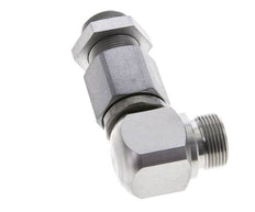 16S Verzinkt Stalen Kogelgestuurde Draaidoorvoer L-stuk Snijringkoppeling Schotdoorvoer DN 12350bar NBR ISO 8434-1