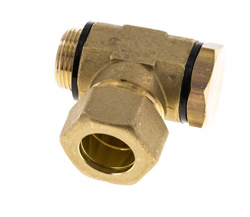 22mm & G3/4'' Messing Swivel Joint Knelfitting Buitendraad 54bar Polyamide DIN EN 1254-2