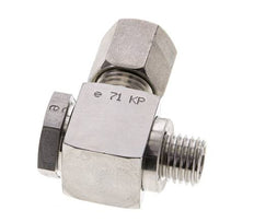 6S & M12x1.5 RVS Swivel Joint Snijringkoppeling Buitendraad 400bar Draaibaar ISO 8434-1